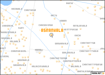 map of Asrānwāla