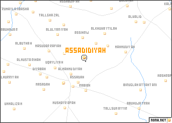 map of Aş Şadīdīyah