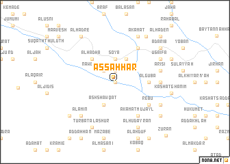 map of Aş Şaḩḩār