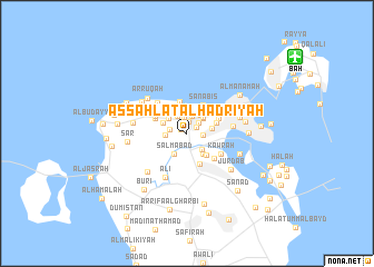 map of As Sahlat al Ḩadrīyah