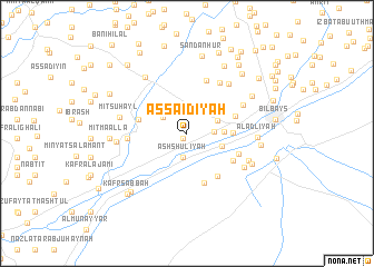 map of As Sa‘īdīyah