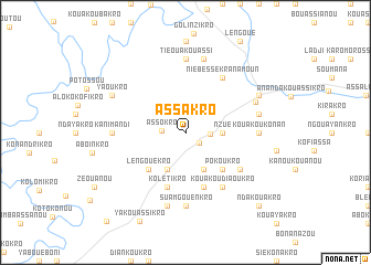 map of Assakro