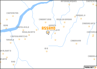 map of Assamo