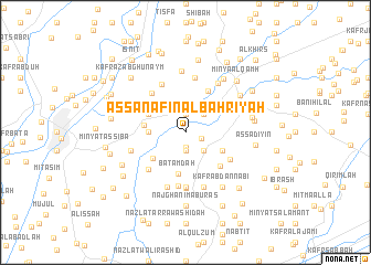 map of Aş Şanāfīn al Baḩrīyah