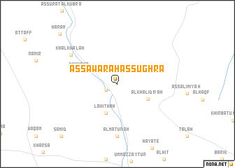 map of Aş Şawarah aş Şughrá