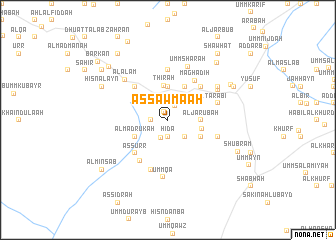 map of Aş Şawma‘ah