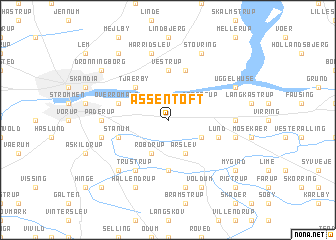 map of Assentoft