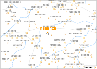 map of Assenzé