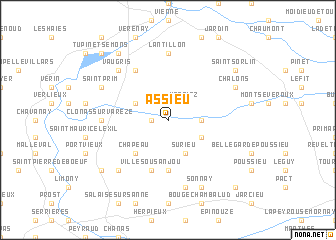 map of Assieu