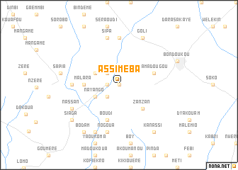 map of Assiméba