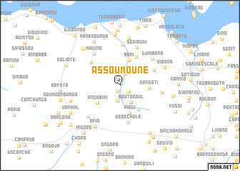 map of Assoumoune