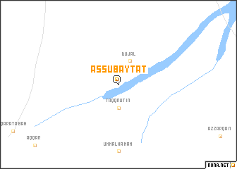 map of As Subayţāt