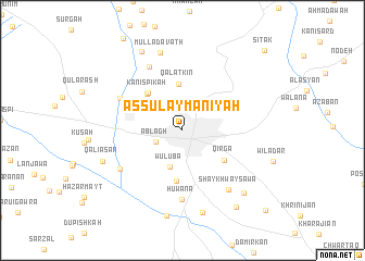 map of As Sulaymānīyah