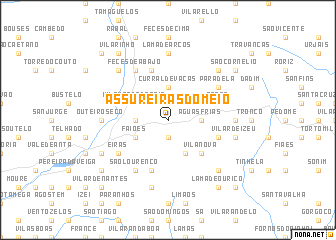 map of Assureiras do Meio