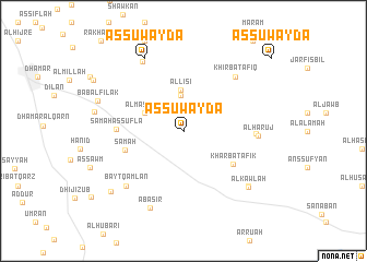 map of As Suwaydā‘