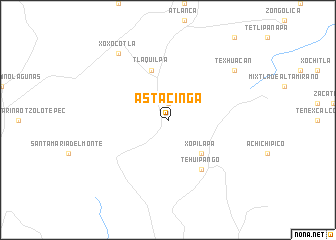 map of Astacinga