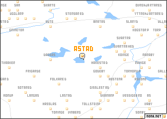 map of Ästad