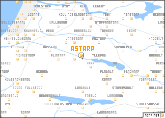 map of Åstarp