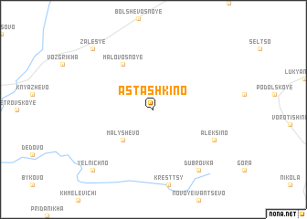 map of Astashkino