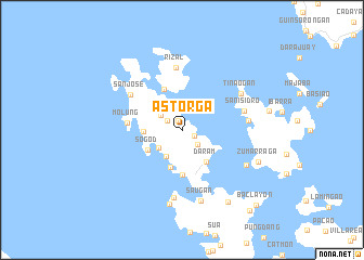 map of Astorga