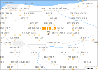 map of Astrup