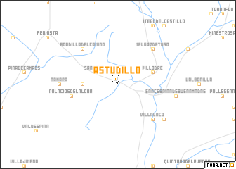 map of Astudillo