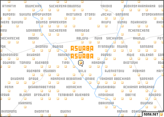 map of Asuaba