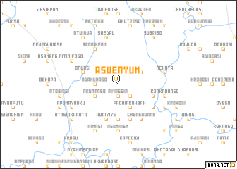 map of Asuenyum