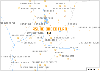 map of Asunción Ocotlán