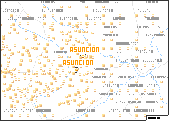 map of Asunción