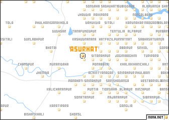 map of Āsurhāt