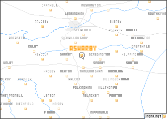 map of Aswarby