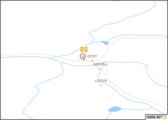 map of Ås