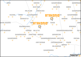 map of Atakonio