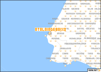 map of Atalaia de Baixo