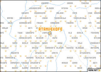 map of Atamvekofe