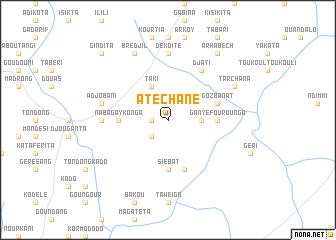map of Atéchané