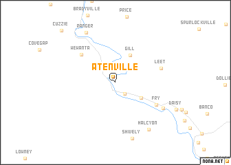 map of Atenville