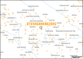 map of Āteshgāh-e Bozorg