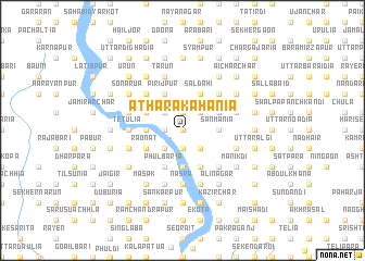 map of Āthāra Kāhania