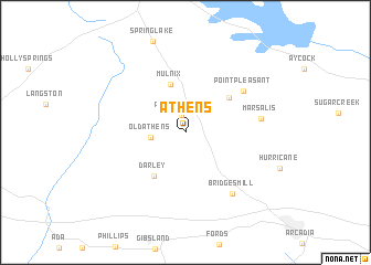 map of Athens