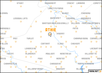 map of Athie