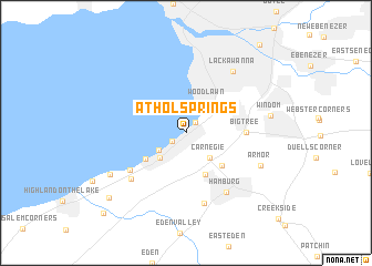 map of Athol Springs