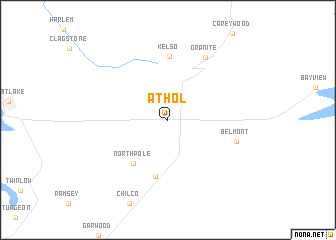 map of Athol