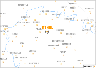 map of Athol