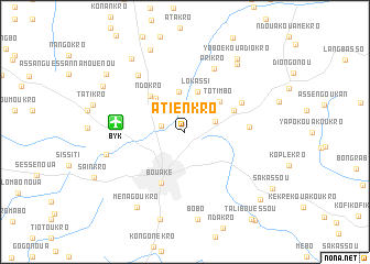 map of Atienkro