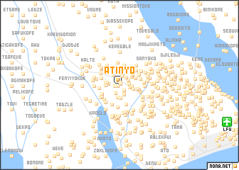 map of Atinyo
