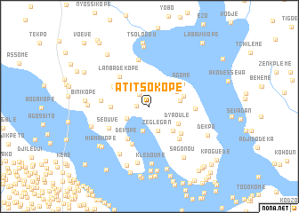 map of Atitso Kopé