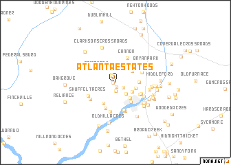 map of Atlanta Estates