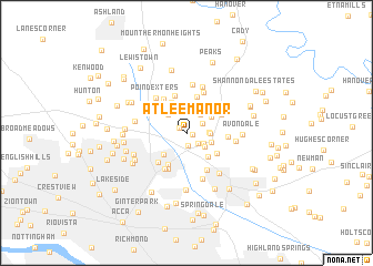 map of Atlee Manor